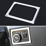 Yutner - For Jeep Grand Cherokee 2011-2016 Front Headlight Lamp Switch Adjust Frame Cover Trim Car S
