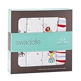 Aden+Anais エイデンアンドアネイ おくるみ 4枚 セット swaddling wrap(カラー：18/vintage circus)【並行輸入品】