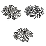 SunniMix 銅　径1.2 / 0.8 / 1mm　圧着　二重スリーブ　バレル　ループスリーブ　　釣りアクセサリー　耐食性　釣具　150個入り