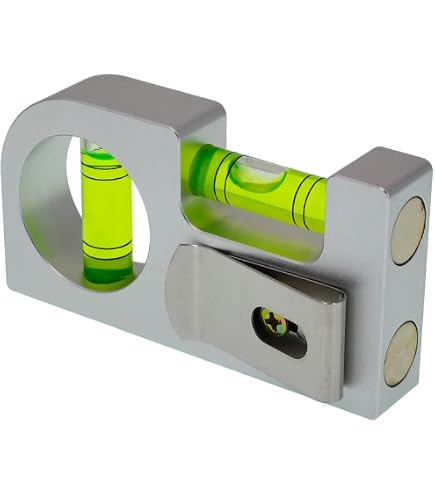 Sanung 4PCS Mini Spirit Levels With Magnetic Base - Portable Bubble Levelers With Storage Bag