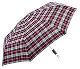 パラダイスEasyfold自動開く/閉じるコンパクト傘、防風/ UPF 40 +