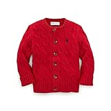 ラルフローレン　ポニー　コットンニット　カーディガン　24Ｍ　2歳　ポロ　ralph lauren　ガールズ　女の子 (レッド) 並行輸入品