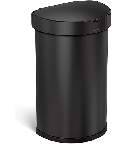 Amazon｜simplehuman セミラウンドオープントップダストボックス 60L