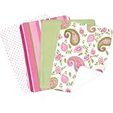 Trend Lab Paisley Park Blooming Bouquet Burp Cloths, Set of 4 by Trend Lab [並行輸入品]