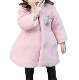 【DELIA】 女の子 子供服 ラシャコート 新型 女赤ちゃん 秋冬 保温カーディガン女児ツイードコート (90, ピンク)
