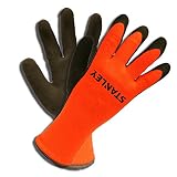 Stanley S39941 Hi-Vis Orange Latex-Coated Gloves, Large, Hi-Vis Orange by Stanley