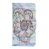 Huawei P8 ケース [強化ガラスフィルムを無料で贈ります], OMATENTI Huawei P8 高級PUレザー ケース 手帳型 保護ケース カード収納ホルダー付き 横置きスタンド機能付き 