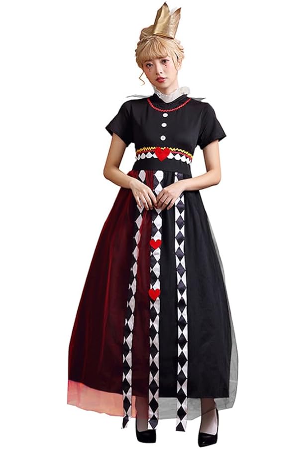 Amazon.co.jp: [monoii] ハートの女王 コスプレ ドレス 衣装 仮装