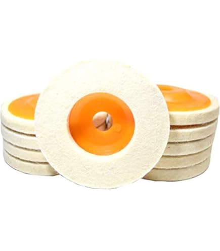 Amazon | QZATACAEN フェルトバフ研磨ホイール 5枚入 フェルト