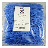USA Strong Cable Ties. Tear-Away 6-Inch Tote Saver Nylon Zip Cable Ties (6" Bulk 1000 Pack, Blue) [並