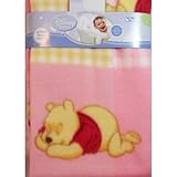 Disney Winnie the Pooh Piglet Fleece Blanket - Pink by Disney Baby [並行輸入品]