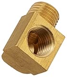 Coxreels 6088 Brass 90 Degree Straight Elbow for Spring Driven Reel, 1/4 Male x Female NPT, 300 PSI 