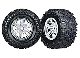 Traxxas x-maxxサテンクロームホイールとタイヤアクセサリー/ツール