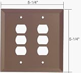 CRL 6 x Despardガラスミラープレート – ブロンズ