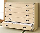 ＜匠木工＞総桐金飾り衣装たんす　5段