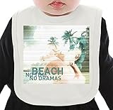 Beach No Time No Dramas ネクタイを有する有機ビブ Medium