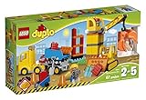 LEGO DUPLO Town Big Construction Site 10813, Preschool, Pre-Kindergarten Large Building Block Toys f