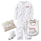 カーターズ Carter's ご出産祝いに ロンパース カバーオール スタイ 帽子 靴下 豪華4点 ギフトセット 男の子 春夏秋冬 4-Piece Take-Me-Home Set 9M (67-72