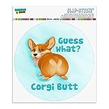 何だと思う？コーギーバットファニージョーク自動車用車窓ロッカーサークルバンパーステッカー