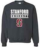 NCAA Stanford Cardinalバーロゴクルーネックスウェットシャツ、XXL、DarkHeather