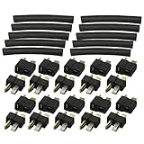 トップレーシング 2Pコネクター (オス10pcs.メス10pcs.)[BK] [イーグル模型] [#2709LP-BK10SET]