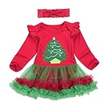 ベビー服 ボディースーツ、杜屋トヤ 洋式　女の子　赤ちゃん カジュアル　ファッション　遊び　お出かけ　プレゼント ベビーロンパーTutuドレスヘッドバンドクリスマスの服装