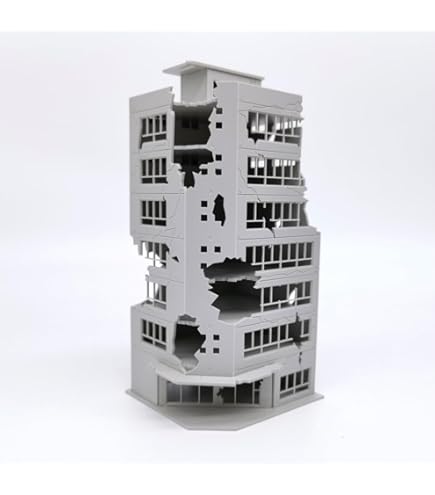 Amazon | Mycity Nゲージ建築モデル、破壊されたオフィスビル、1：144