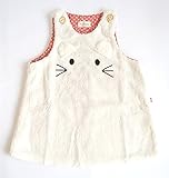 ベビー服　赤ちゃん　女の子　スカート　ボア　キッズズー　kid's zoo　ふわふわボアのジャンパースカート (80cm)