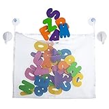 Lexitek Form Bath letters and numbers With Mesh Bath Toy Organizer . Educational 36 Piece set Bath T
