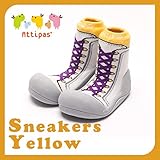 アティパス attipas ベビーシューズ スニーカーズ イエロー Lサイズ（12.5cm） Sneakers