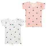 mikihouse Double_B(ミキハウスダブルB)星＆ドット柄 半袖Ｔシャツセット (２枚セット)(80cm-130cm) １００cm,ピンク
