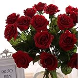 elegantstunning ウェディング/パーティーローズ造花　バラの造花　 インテリア花　新婚部屋装飾 バレンタインデー　ホワイトデー　プロポーズ 記念日 誕生日10本