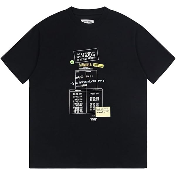 Amazon | [BRANII] mm6メゾンマルジェラ Tシャツメンズ レディース 13