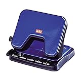 マックス パンチ 軽あけパンチ スクーバ 25枚開け 2穴 ブルー DP-25T/B