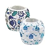 ALVABABY 赤ちゃん 防水 水着 再利用可能 スイム布 水遊び用 おむつ 可愛い スイムパンツ 2枚セット SW05-06-JP