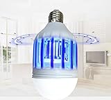 電撃殺虫灯 殺虫機 殺虫ライト 照明殺虫電球 省エネ設計 LEDセンサーライト LED電球 E26口金 15W