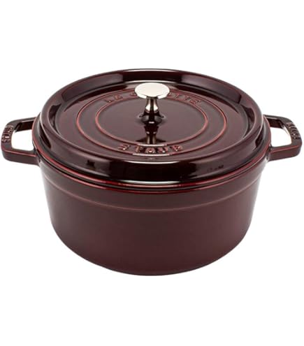 Amazon | STAUB 26cm ラウンド 鋳鉄 ココット ホワイト トリュフ
