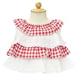 [ディーアンドジージュニア] D&G JUNOR ノースリーブ フリルチュニック DGL2AN04RED XLサイズ