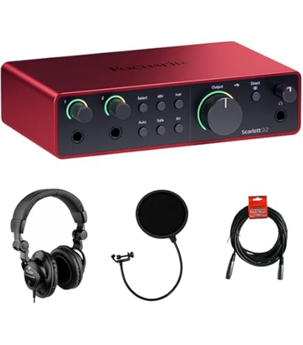Focusrite Scarlett 2i2 Studio 3rd Gen USB Audio Interface Bundle
