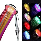 ELEAR 新しいLEDカラーシャワーヘッドシャワースプレーハンドヘルドシャワー 2メートルのホース付き