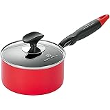 よこやま 片手鍋 16cm タツヤカワゴエ選定 レッド TKM-251S
