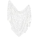 Large Premium Knit Baby Swaddle Receiving Blanket Black and White Polkadots Willow by Copper Pearl [