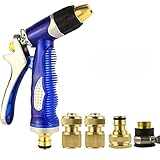 スプレー給水ガンガーデンホースノズル5機能高圧洗浄水ピストルグリップスプレーガン