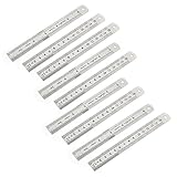 Affordable Wholesales 90個ステンレススチール15 cm / 6 "製図スケールルーラー測定ツールシルバー
