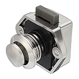 ILS - Push Button Latch Knob Lock for Drawer Cupboard Door Caravan Motor Home Cabinet