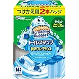 Scrubbing Bubbles スクラビングバブル トイレ洗浄剤 トイレスタンプ 贅沢フレグランス アロマティックサボンの香り 付替用(2本入り×1箱) 12スタンプ分
