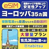 【複数キャリア使用】ヨーロッパ eSIM 30日間【20GB 5G-4G-LTE 高速通信/低速データ無制限】テザリング付き 【データのみ】 プリペイド SIMカード イギリス フランス スペイン イタリア ドイツ ギリシャ Europe esim 30days 20GB