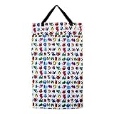 Large Hanging Wet Dry Bag for Cloth Diapers or Laundry (Abc) by Ecoable