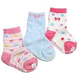 ミキハウスホットビスケッツ(mikihouse hotbiscuits) ３Ｐソックスパック 靴下 (11～13ｃｍ, クルー-ピンク（08）)