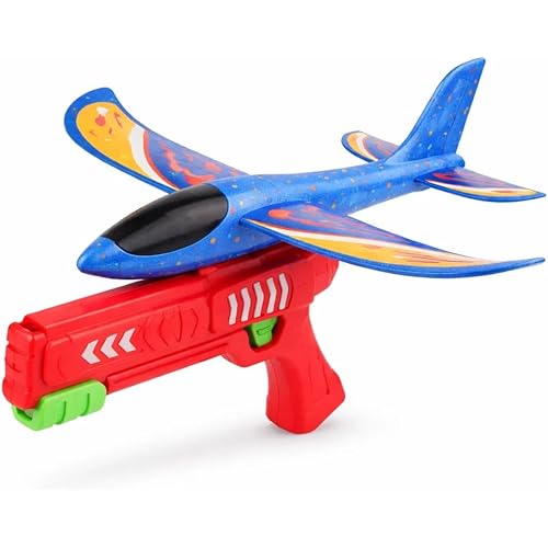 [Maplefea]bx-48 ランダムブースター9 - で耐久性の発射式泡沫飛行機セット XD168-1 ブルー